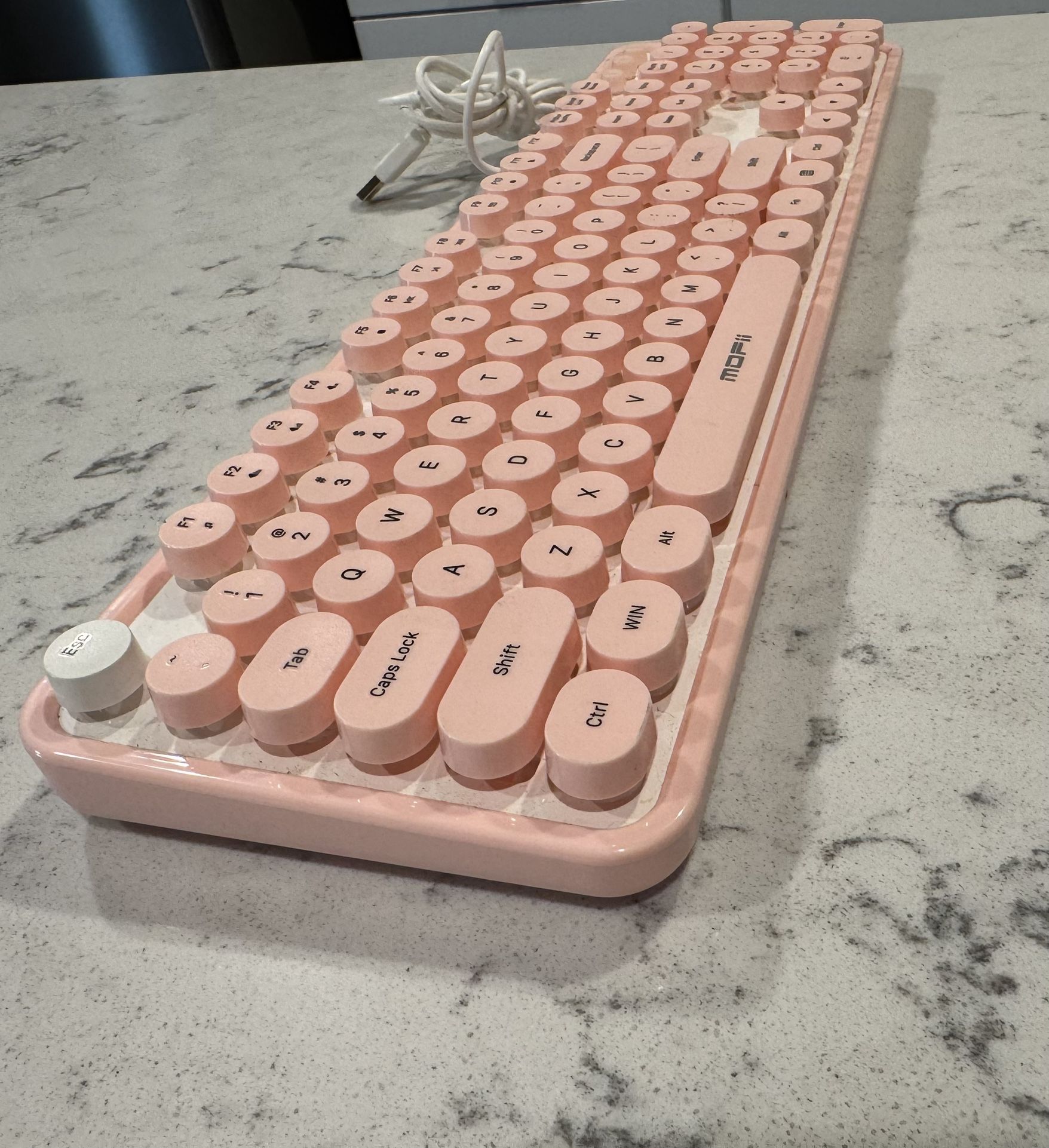 Pink Computer Keyboard