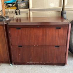 2 Large Storage Cabinets