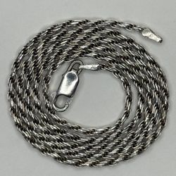 Italian Rope Chain — Necklace — 19” — Gently Used