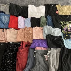 Bag/Bundle of Clothes - Tops & Bottoms. Sizes Medium & Large