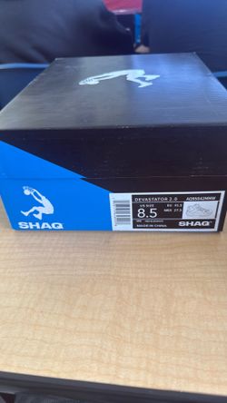 SHAQ devastator 2.0 AQ95042MMW blue and white size 8.5