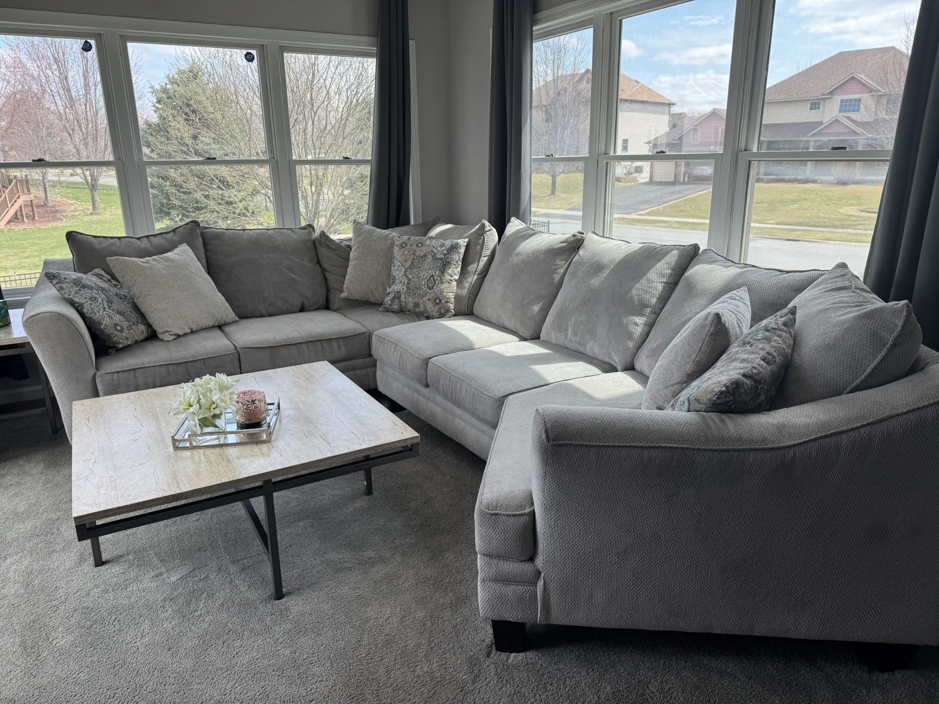Sectional Grey Couch