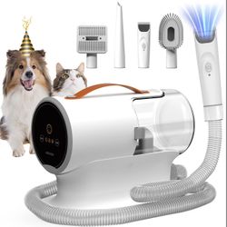 AIRROBO Dog Grooming Vacuum, Dog Grooming Kit, 12000Pa Strong Pet Vacuum, 2L Large Capacity Vacuum For Shedding Grooming Hair, Quiet, PG100