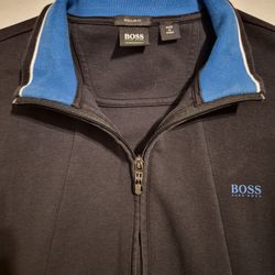 Men's Hugo Boss Zip Up Sweater Size Medium