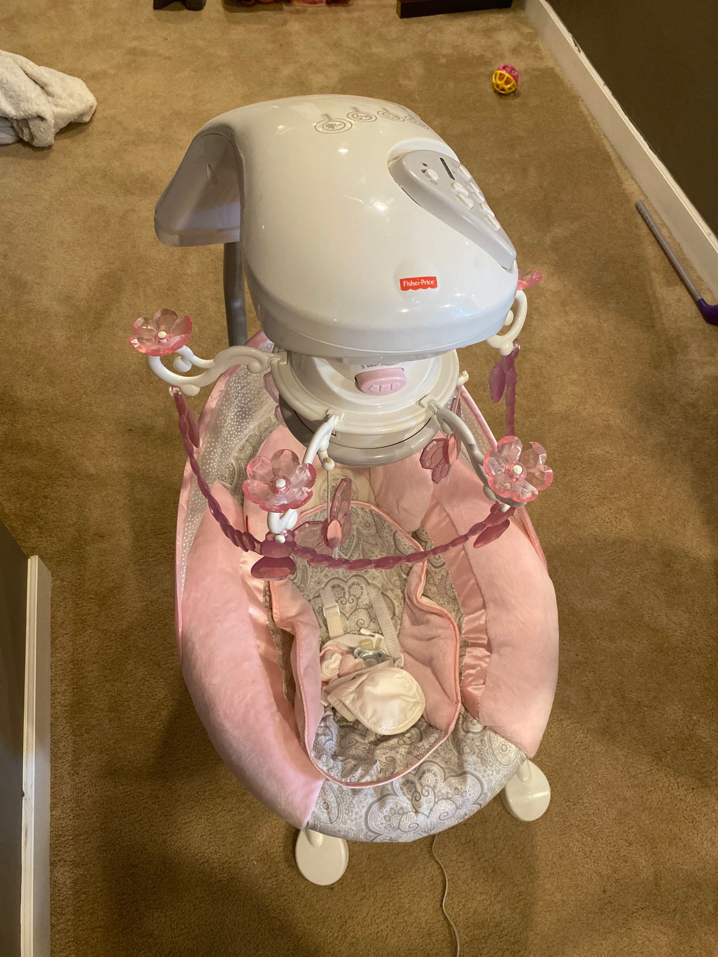 Fisher Price Girls Baby Swing Like Brand New!