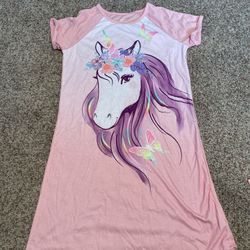 Pink Unicorn nightgown size xl(14-16)