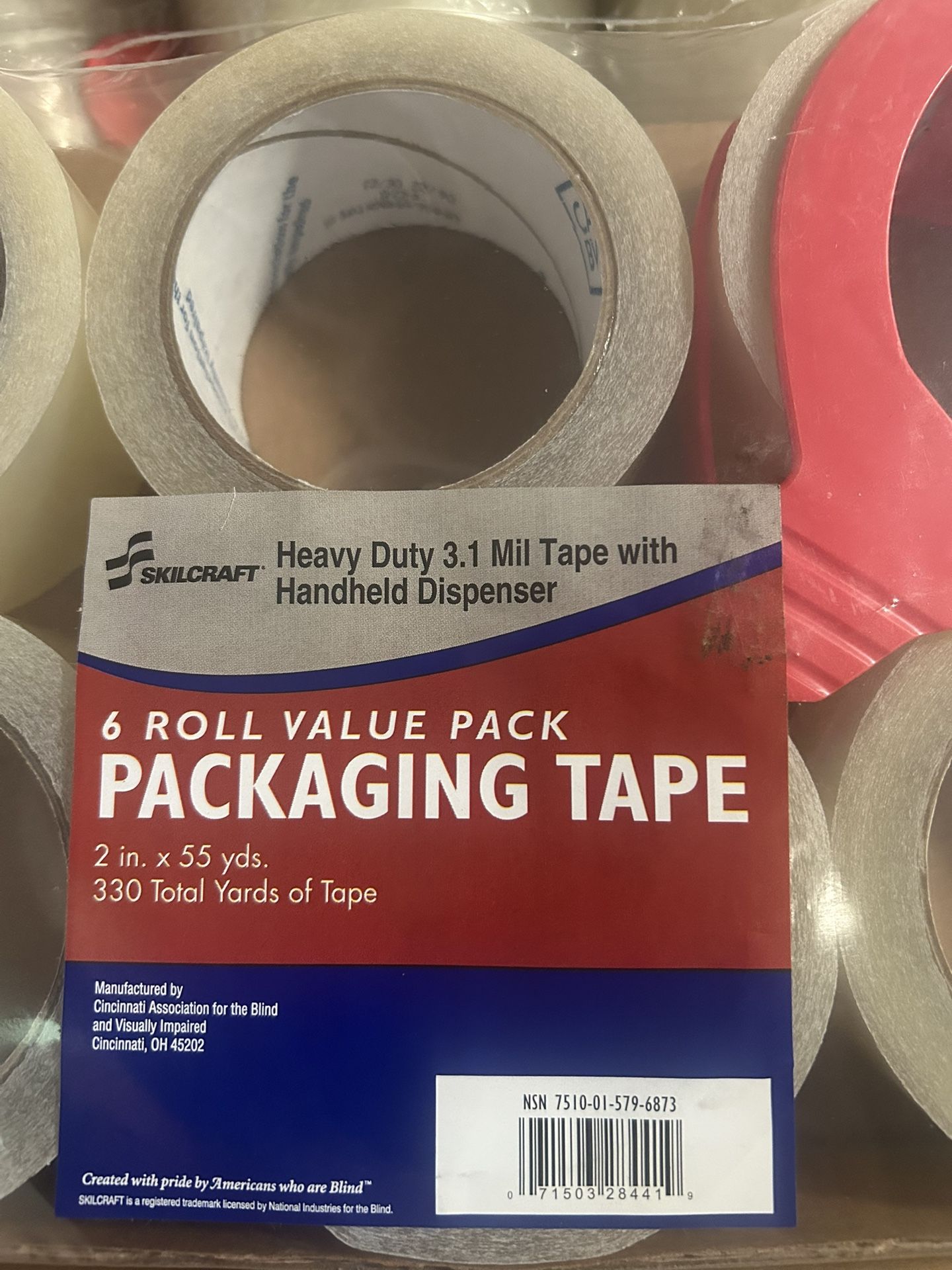 6 Roll Of Tape Value Pack Heavy Duty