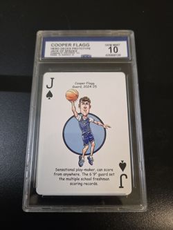 Hero Decks Prototype Cooper Flagg Jack of Spades CCG 10 2024-25 Basketball Card