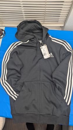 Adidas 3-Stripe Full-Zip Hoodie Size S