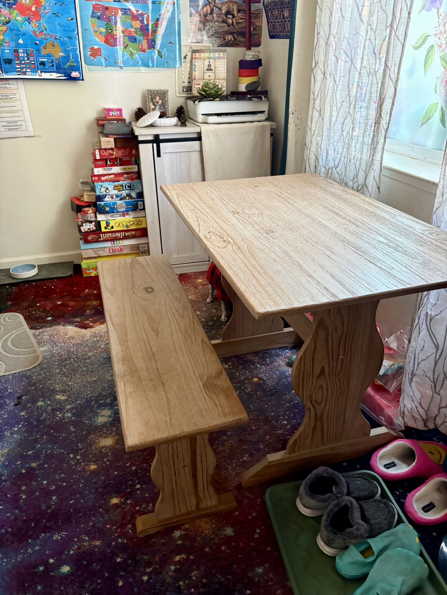 Kitchen Table With Bench