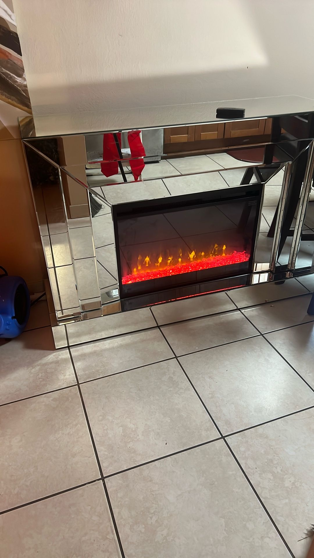 EMMA MIRRORED FIREPLAC