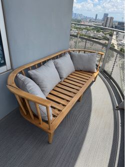 Article Sora 81.5” outdoor sofa with four cushions