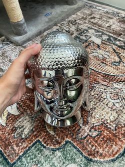 Chrome Buddha Decor