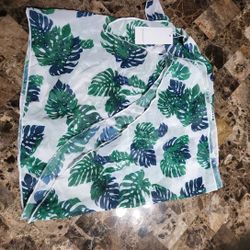 Green & White Cover Up Skirt * New*