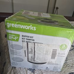 Buffer kit from greenworks brand new