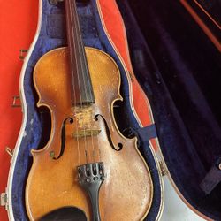 1969 Made in Germany Antonius Stradivarius Hand Crafted Copy Violin by E. R. Pfretzschner Vintage Antique 
