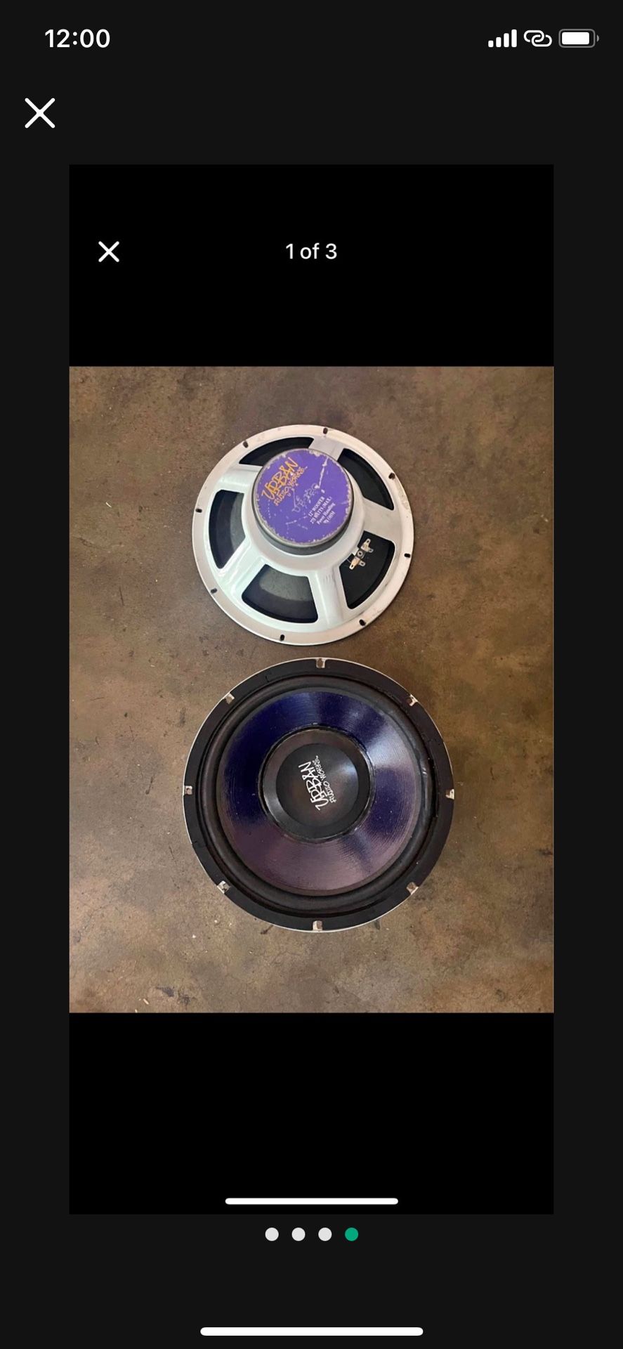 Custom Subwoofer Box and Subs  For Sale 