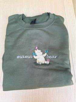 Mama Bear Embroidered Sweatshirt