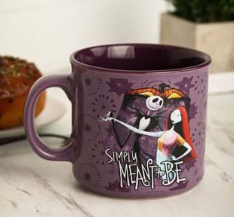 Tim Burton NIGHTMARE BEFORE CHRISTMAS Simply Meant To Be 20 oz Coffee Mug 