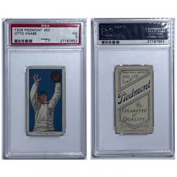 Otto Knabe 1909 T206 Piedmont 350 PSA 3 (VG) Baseball Card