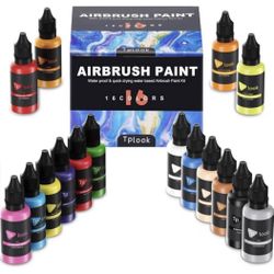 New Airbrush Paint 16 Color Acrylic Airbrush Paint Set(30 ml/1 oz)