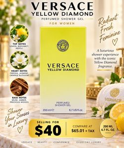 Versace Yellow Diamond Perfumed Shower Gel 200ml