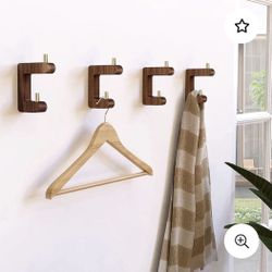  Wood Wall Hooks For Coats Or Keys 