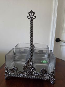 Shannon Crystal Caddy with Metal Holder