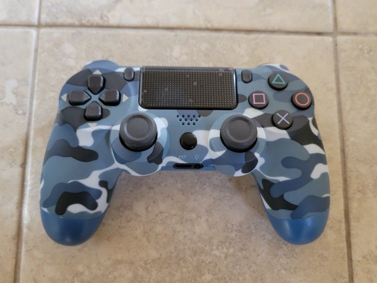 PS4 Controller - Blue Camouflage - Playstation 4 Joystick - PS3 - Playstation 3 - Wireless - Bluetooth