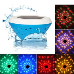Swimming Floating Pool Lights-Fish Pattern,IP67 Waterproof Solar Pool Lights That Float,6 Colors Modes,LED Glow Light for Bathroom Toys,