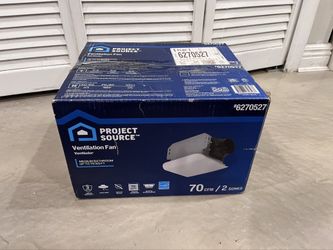 Project Source Bathroom Ventilation Exhaust Fan 70 CFM 2 Sones Medium Bath Up To 70 Sq Ft 4 In Duct
