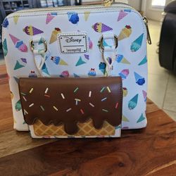 Disney Lounge fly Purse And Clutch 