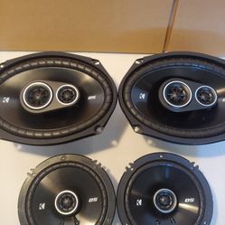 KICKER 1 PAIR 6.5" 2 WAY 240 WATTS & 1 PAIR 6×9 3 WAY 360 WATTS CAR SPEAKER ( BRAND NEW PRICE IS LOWEST INSTALL NOT AVAILABLE )
