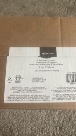 Amazon 3 speed air circulator