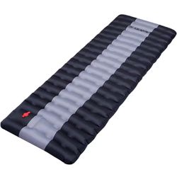 Inflatable camping pad is 4.7 inches thick and light  Quality camping sleeping pad is super light, compact,  Waterproof PVC inflatable pad, suitable f
