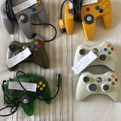 Nintendo & Xbox Controllers — Cordless And Corded Excellent Condition 