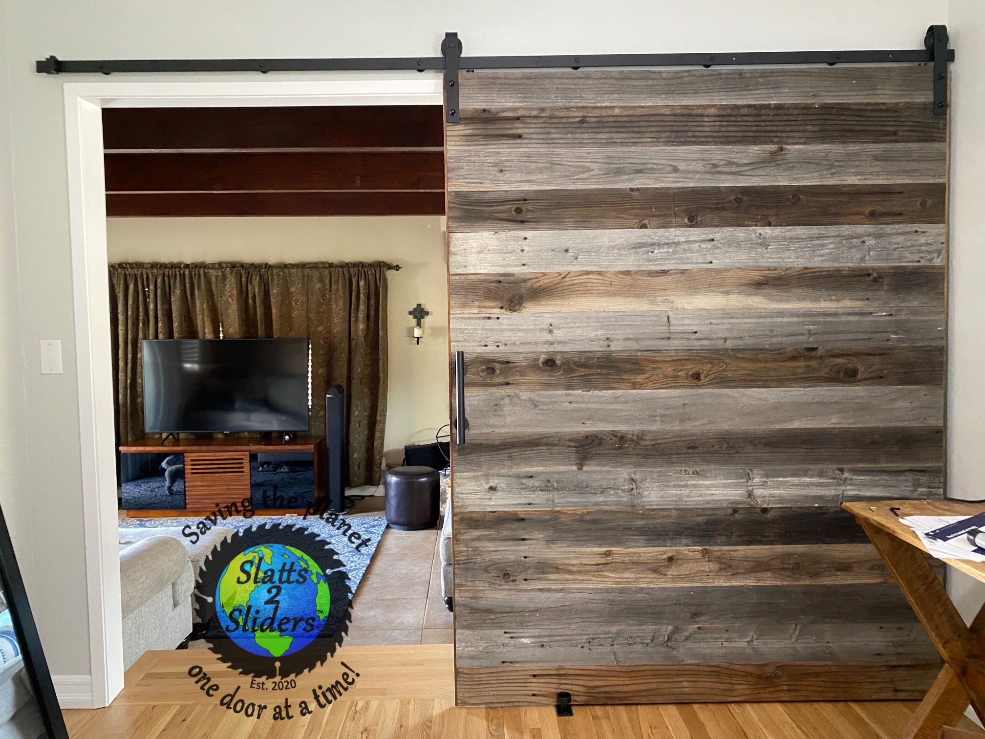 Grey Barn Door