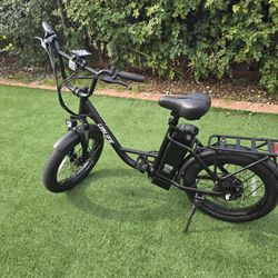 1000W Peak Motor Ebike, 48V 13Ah Removable Battery,80 Miles Max, 20" Fat Tire 28mhp