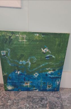 Abstract painting, 20x 20"