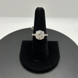14KY 5.50CTW Round Engagement Ring 