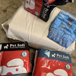 Pet Soft Dog cat puppy Diapers Female Disposable Everything you see included