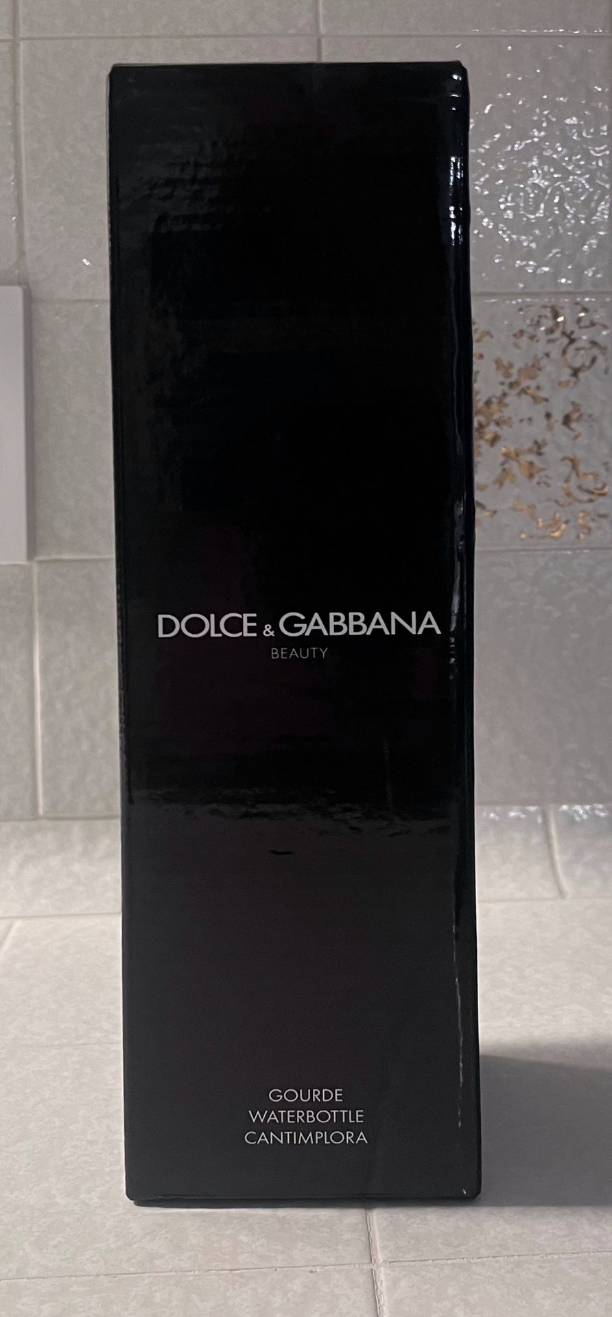 Dolce & Gabbana 16.9 oz Solid Black Stainless Steel Water Bottle