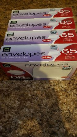 Envelopes brand new never used am asking $ 2.00 for all 4 boxes
