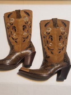 ANTONIO MELANI EMBROIDERY COWBOY BOOTS SZ.8M