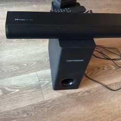 Dolby Atmos Topvision Soundbar and Subwoofer