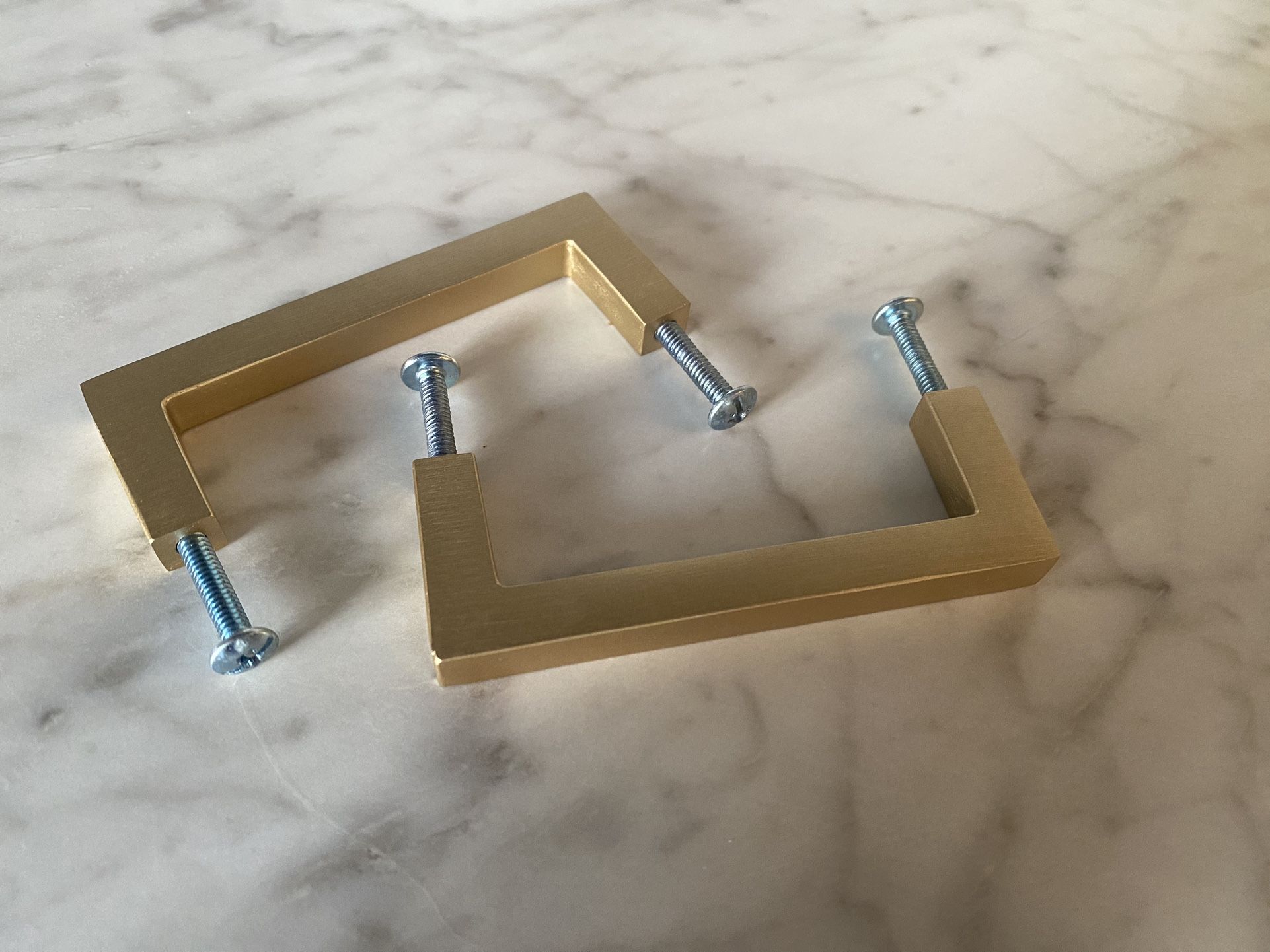 16x Brushed Brass Cabinet Handles
