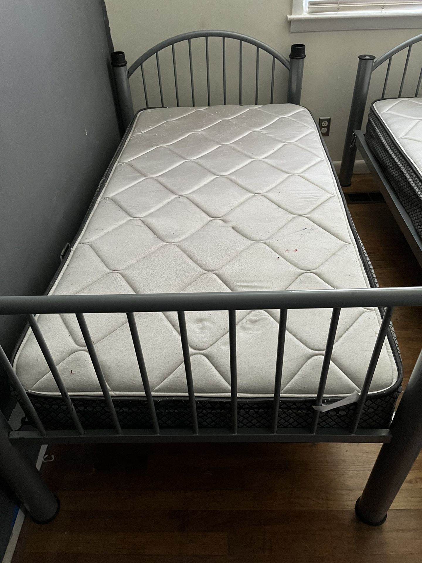 Metal Bunk Beds with Mattress    SOLD