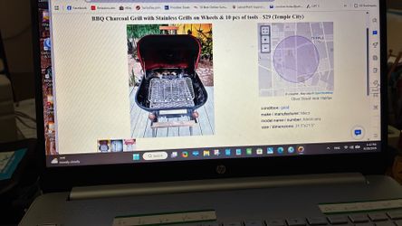 Charcoal BBQ Stainless Grills on wheels with 10 pcs tools