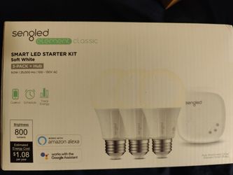Sengled - Smart LED Bulb A19 Starter Kit - White