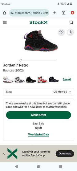Air Jordan 7 Retro Raptors 2002